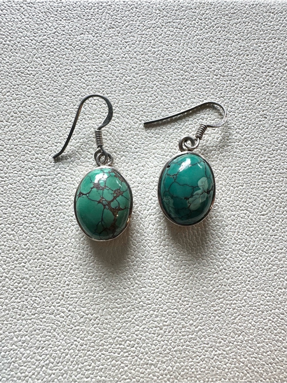 Turquoise earring  - 925 Silver stamped